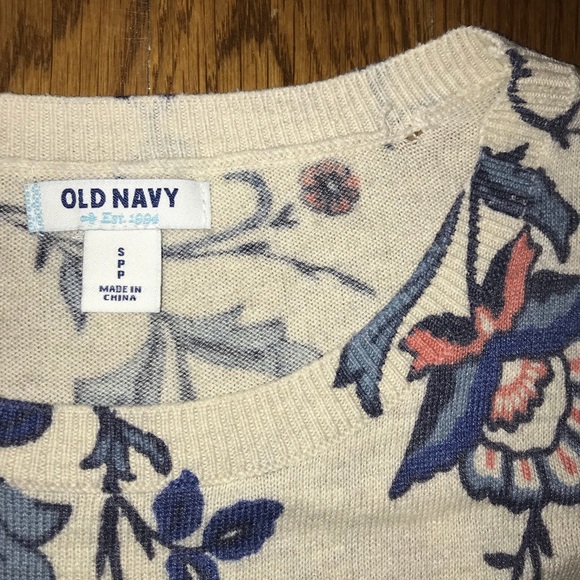OLD NAVY | Floral Sweater Women’s Size Small - Picture 2 of 5